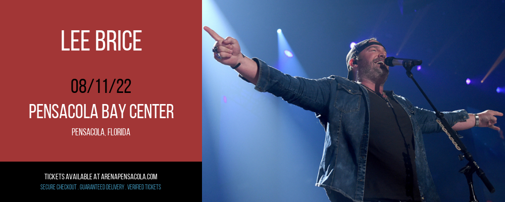 Lee Brice at Pensacola Bay Center tickets Lee Brice at Pensacola Bay Center